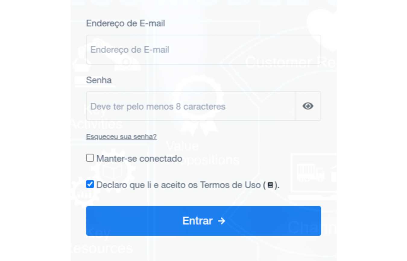 Tela de login